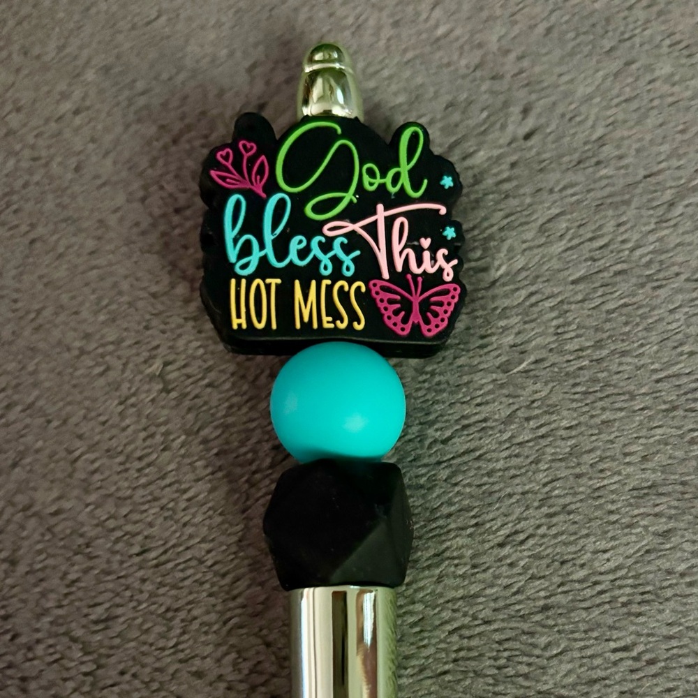 God Bless This Hot Mess refillable pen